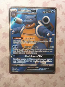 Pokemon Tcg Blastoise GX SM189 Black Star Promo Full Art Holo Card Sun & Moon-LP - Image 1