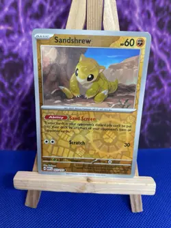 Pokemon Cards Sandshrew 027/165 Reverse Holo 151 - Image 1