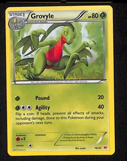 Grovyle 18 Pokemon XY Trainer Kit Latias 30 2015 - Image 1