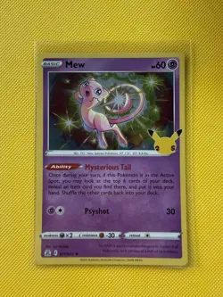2021 Mew 011/025 Pokemon TCG Celebrations 25th Anniversary Rare Holo - Image 1