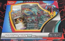 Pokemon TCG Roaring Moon ex Box FACTORY SEALED NEW 4 PACKS! - Image 2