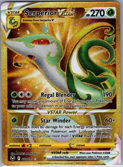 Serperior VSTAR 210/195 SWSH12: Silver Tempest - Pokemon Card - NM - Image 1