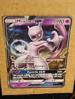 2017 Mewtwo GX Ultra Rare Shining Legends Pokemon Card 39/73 AF - Image 4