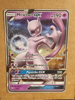 2017 Mewtwo GX Ultra Rare Shining Legends Pokemon Card 39/73 AF - Image 5