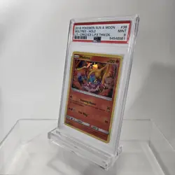 PSA 9 POKEMON 2018 LETS PLAY EEVEE MOLTRES SM 38 BLACK STAR PROMO LOW POP 🧊 ICE - Image 4