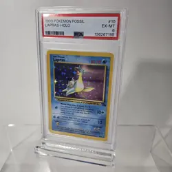 PSA 6 LAPRAS HOLO FOSSIL 1999 #10 - Image 2
