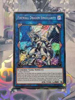 CYAC-EN047 Firewall Dragon Singularity Secret Rare 1st Edition NM YuGiOh TCG - Image 1