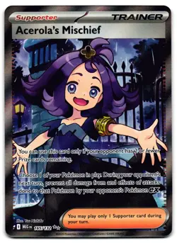 Acerola's Mischief 165/132 - 🌊 Mega Evolution Ultra Rare Pokemon TCG 🖤 - NM - Image 1