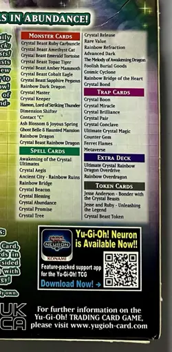 •SEALED• Structure Deck: Legend of the Crystal Beasts 1st Edition 2020 YUGIOH - Image 4