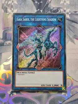 COTD-EN051 Gaia Saber, the Lightning Shadow Secret Rare 1st Edition NM YuGiOh - Image 1