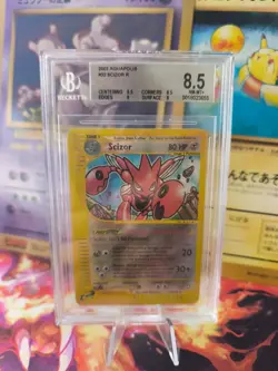 Pokemon Karte Card Scizor Scherox Aquapolis Reverse Holo Beckett BGS 8.5 - Image 1