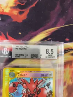 Pokemon Karte Card Scizor Scherox Aquapolis Reverse Holo Beckett BGS 8.5 - Image 4