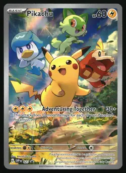 Pikachu 027 Scarlet & Violet Promo Cards Pokemon Card Near Mint English 2023 - Image 2