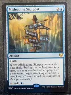Misleading Signpost - Wilds of Eldraine Commander (MTG) - Image 1