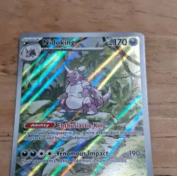 Pokemon Nidoking Sv Scarlet & Violet 151 174/165 Illustration Rare Holo 170 HP - Image 1