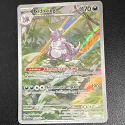 Pokemon TCG SV Scarlet & Violet 151 Nidoking 174/165 Illus Rare Holo Eng 170HP - Image 1