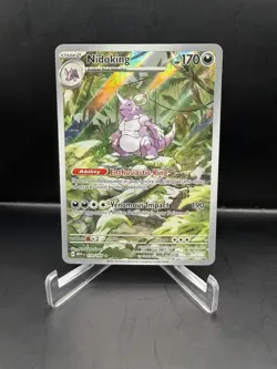 Pokemon Nidoking 174/165 Sv: Scarlet & Violet 151 Illustration Rare Holo 2023 - Image 1