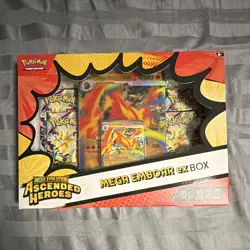 Pokemon TCG Mega Evolution—Ascended Heroes Mega Emboar ex Box Promo 2025 - Image 1