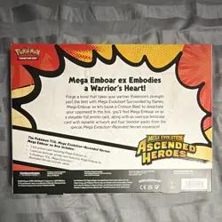 Pokemon TCG Mega Evolution—Ascended Heroes Mega Emboar ex Box Promo 2025 - Image 2