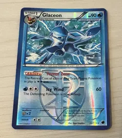 Pokemon TCG Glaceon Plasma Freeze 23/116 Reverse Holo Rare - Image 1