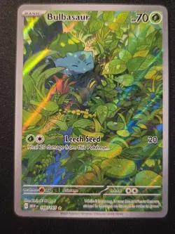 Pokemon Bulbasaur 166/165 - Holo SIR - Sv: Scarlet & Violet 151 MINT - Image 2