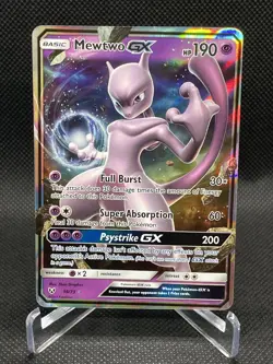Mewtwo Pokemon TCG GX Ultra Rare Shining Legends 39/73-NM - Image 1