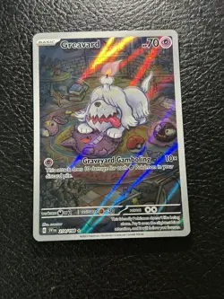Greavard 214/198 Pokemon TCG Scarlet Violet Base Set Illustration Rare - Image 1