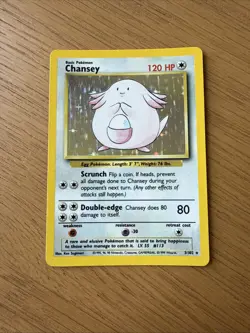 Pokemon Vintage Holo Chansey Base Set - Image 1