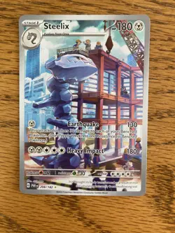 Pokemon: Steelix 208/182 SV04: Paradox Rift Holo NM - Image 1