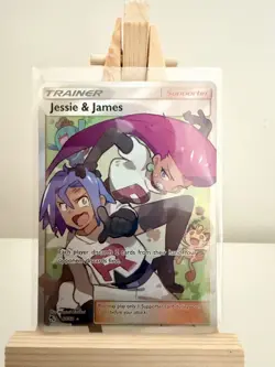 Jessie and James 68/68 Ultra Rare Full Art Hidden Fates Pokemon Card - Image 3