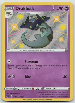Pokemon Drakloak SV061/SV122 Shining Fates Shiny Vault Shiny Rare Holo NM - Image 1