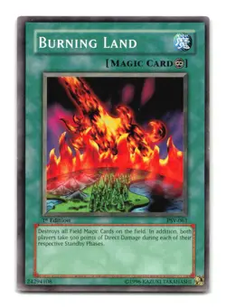 Burning Land - PSV-061 1st Edition - YuGiOh-LP - Image 1