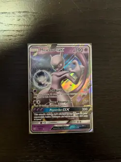 Pokemon Card Mewtwo GX 39/73 Shining Legends Ultra Rare Holo EX 2017 NM - Image 1