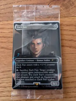 Sealed Zack Fair Magic the Gathering MTG Promo Card (FF7 Rebirth Switch 2 Bonus) - Image 1