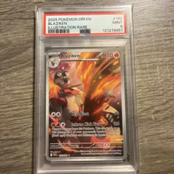 2025 POKEMON DRI EN DESTINED RIVALS IR #192 BLAZIKEN PSA 9 TCG 192/182 english - Image 1
