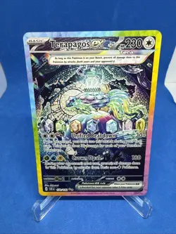 Pokemon Terapagos EX 170/142 Stellar Crown Special Illustration Rare Holo SIR NM - Image 1