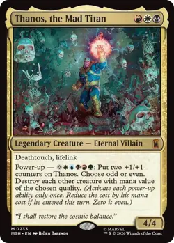 MTG Thanos, the Mad Titan 0233 Marvel Super Heroes MSH NM - Image 1