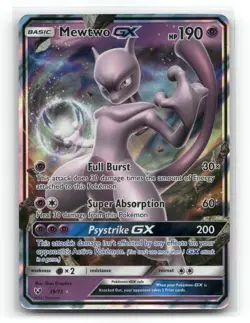 Mewtwo GX 39/73 Holo GX Rare Shining Legends Pokemon NM - Image 1