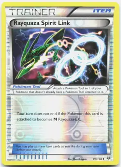 Rayquaza Spirit Link 87/108 Uncommon Roaring Skies Pokemon Reverse Holo MP - Image 1
