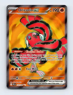 NM Oricorio ex 110/094 ME02: Phantasmal Flames Ultra Rare Pokemon Card - Image 1
