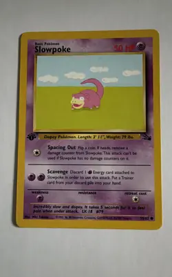 Pokemon TCG Slowpoke Fossil 55/62 Regular 1999-2000 Wizards Base Set... - Image 1