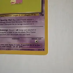 Pokemon TCG Slowpoke Fossil 55/62 Regular 1999-2000 Wizards Base Set... - Image 4