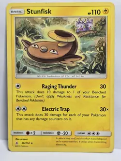 STUNFISK 56/214 R UNBROKEN BONDS POKEMON MP - Image 1
