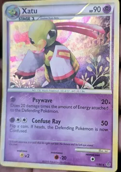 LP Xatu 11/95 Holo Rare HGSS Unleashed Pokemon 2010 - Image 1