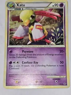 LP Xatu 11/95 Holo Rare HGSS Unleashed Pokemon 2010 - Image 2