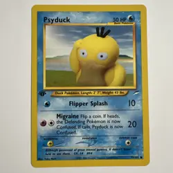 Pokemon Psyduck 1st Edition Neo Destiny English Yuka Morii - Image 1