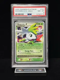 2009 Pokemon Platinum Shaymin Lv.X-Holo #127 PSA 8 - Image 1