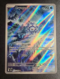 Cryogonal 111/086 NM Black Bolt Holo Illustration Rare Pokemon - Image 1