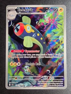 Eelektrik 114/086 NM Black Bolt Holo Illustration Rare Pokemon - Image 1