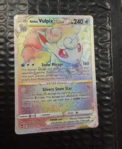 The Pokemon Company Alolan Vulpix VSTAR 197/195 Silver Tempest Holo Eng 240 HP - Image 1